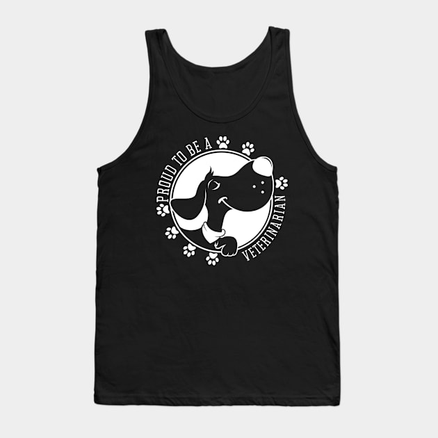 Proud To Be A Veterinarian Tank Top by Meoipp